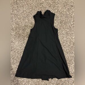 Chic Black Halter Neck Midi Dress – Tie Back